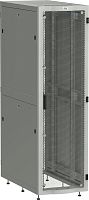 ITK LINEA S Шкаф серверный 19" 48U 600х1200мм передняя дверь двухстворчатая перфорированная задняя дверь перфорированная серый RAL 7035