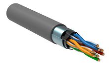 ITK Витая пара F/UTP кат.5E 4х2х24AWG solid PVC серый (305м)