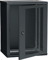 ITK LINEA W Шкаф 20U 600х650мм укомплектованный дверь перфорированная черный RAL9005