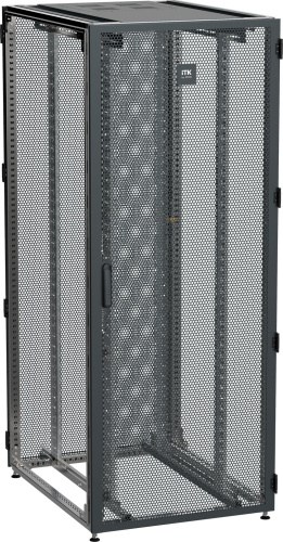 ITK by ZPAS Шкаф серверный 19" 42U 800х1200мм одностворчатые перфорированные двери черный РФ