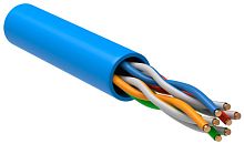 ITK Витая пара U/UTP кат.5E 4х2х24AWG solid PVC синий (305м)