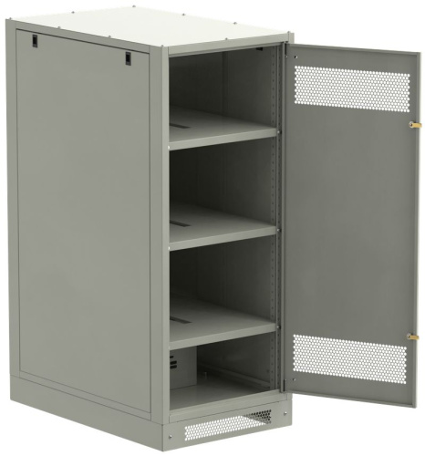 ITK LINEA B Шкаф (пустой) 1450х600х950мм металлическая дверь серый