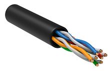 ITK Витая пара U/UTP кат.5E 4х2х24AWG solid LSZH нг(А)-HF черный (305м)