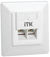 ITK Внутренняя информационная розетка RJ45 кат.6 UTP 2 порта